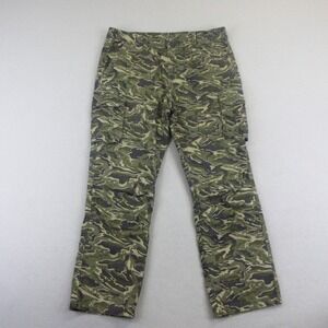 North West Territory Cargo Pants Mens 36x32 Green Tiger Stripe Camo Utility